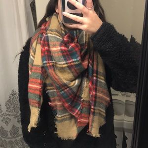 Brand new plaid blanket scarf